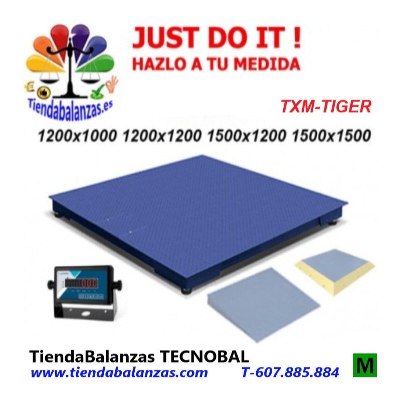ACCUREX TXM-TIGER 600/1500/2500Kg Plataforma de Gram portada