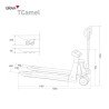 GRAM TCamel 2T Carretilla pesadora de alta calidad dimensiones