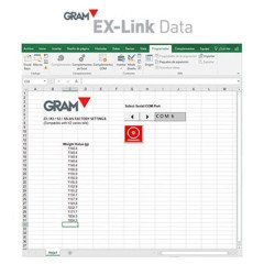 Software EX-Link (incluido cable a PC de 4m) Gram portada