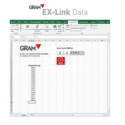 Software EX-Link RS,Z (incluido cable a PC de 4m) Gram