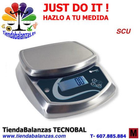 SCU 3/6/15/30Kg 245x190mm Balanza inox IP67 Checkweigher portada