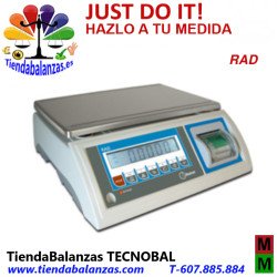 RAD 6/15/30Kg 370x240mm Balanza impresora de Baxtran