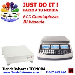 BCD 3/6/15/30Kg  0.05/0.1/0.2/0.5g Balanza cuentapiezas Baxtran portada plataforma auxiliar