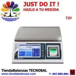 T10-6/15/30Kg 0.1/0.5/1/5/10g 300x230mm cuentapiezas de Baxtran