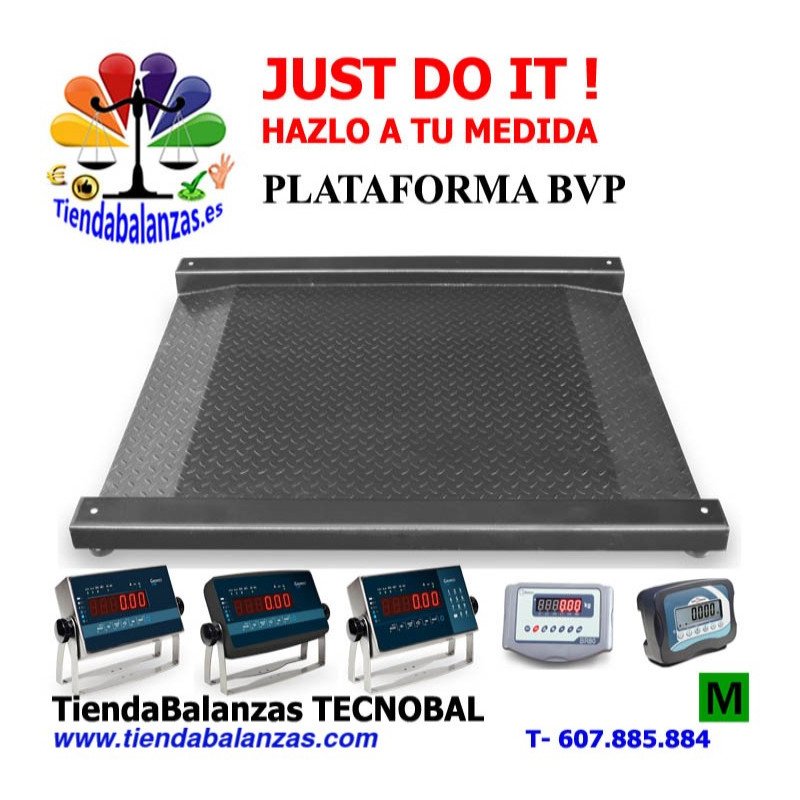 PLATAFORMA BVP-600/1500Kg 200/500g 1000x1000/1200x1200 Baxtran visores