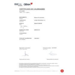 Certificado ISOCAL de 0,01 g a 30 kg