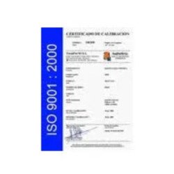 Certificado ISOCAL de 601 kg a 1500 kg de Gram