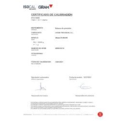 Certificado ISOCAL de 601 kg a 1500 kg