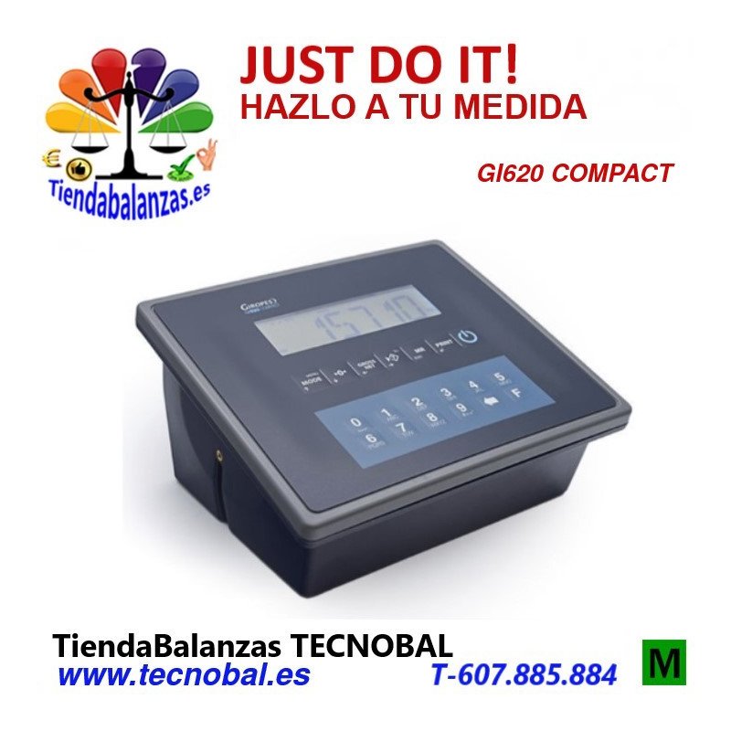 GI620 ABS IP54 con RS232 y Ethernet + USB Indicador pesaje móvil Baxtran portada