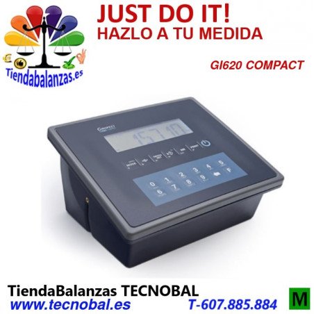 GI620 ABS IP54 con RS232 y Ethernet + USB Indicador pesaje móvil Baxtran portada