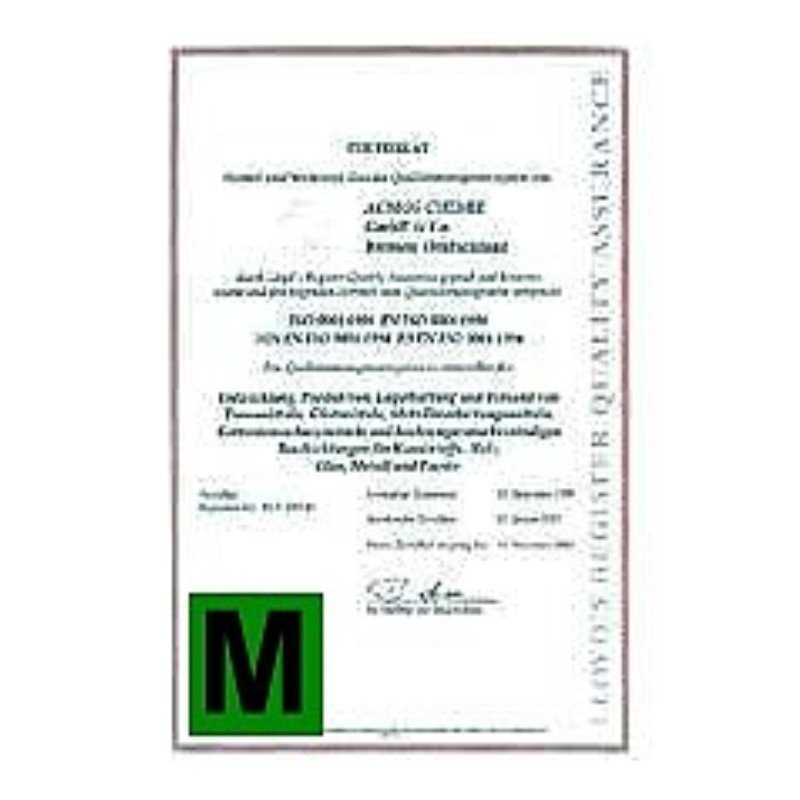 Certificado de verificación CE-M de 151 kg a 300 kg portada