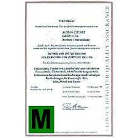 Certificado de verificación CE-M de 301 kg a 600 kg portada