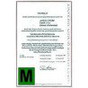 Certificado de verificación CE-M de 601 kg a 1500 kg portada