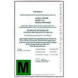 Certificado de verificación CE de 1501 kg a 3000 kg de Gram