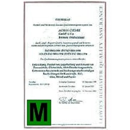 Certificado de verificación CE-M de 1501 kg a 3000 kg portada