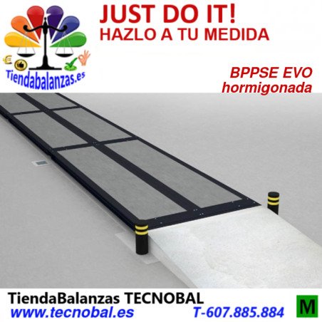 BPPSE EVO 3m. x 6/8/10/12/14/16...26m. 30/60 TN. BÁSCULA PUENTE HORMIGONADA DE BAXTRAN PORTADA