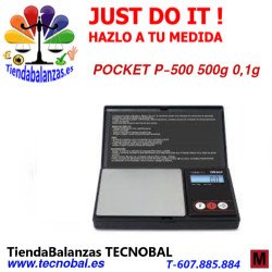 POCKET P-500  La balanza de uso personal  de bolsillo de Gram. portada