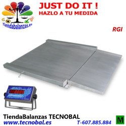 RGI 1212/1512/1515 1500/3000Kg Plataforma inox Baxtran