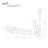 GRAM TCamel-Y 2T Durabilidad y eficiencia en movimiento cotas-dimensiones