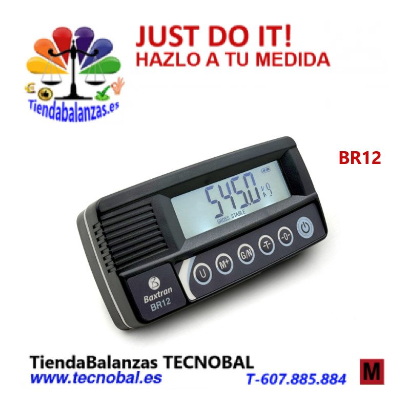 BR12 VISOR USB-RS232 Indicador de peso Baxtran portada