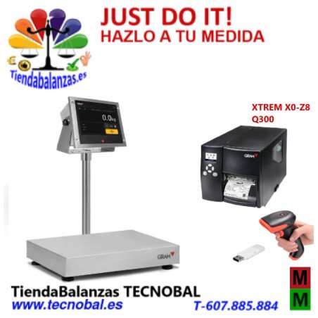 GRAM Z8CQ300-X ETIQUETADORA para trazabilidad alimentos portadaNOM