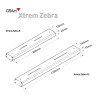 GRAM XTREM ZEBRA IP-67 Barras pesadoras pintadas cotas y dimensiones